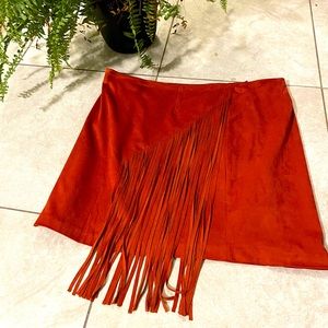 Forever 21 PLUS fringe skirt